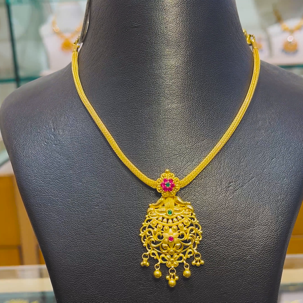 Anu Jewellers 12.462gms NECKLACE 22K Yellow Gold