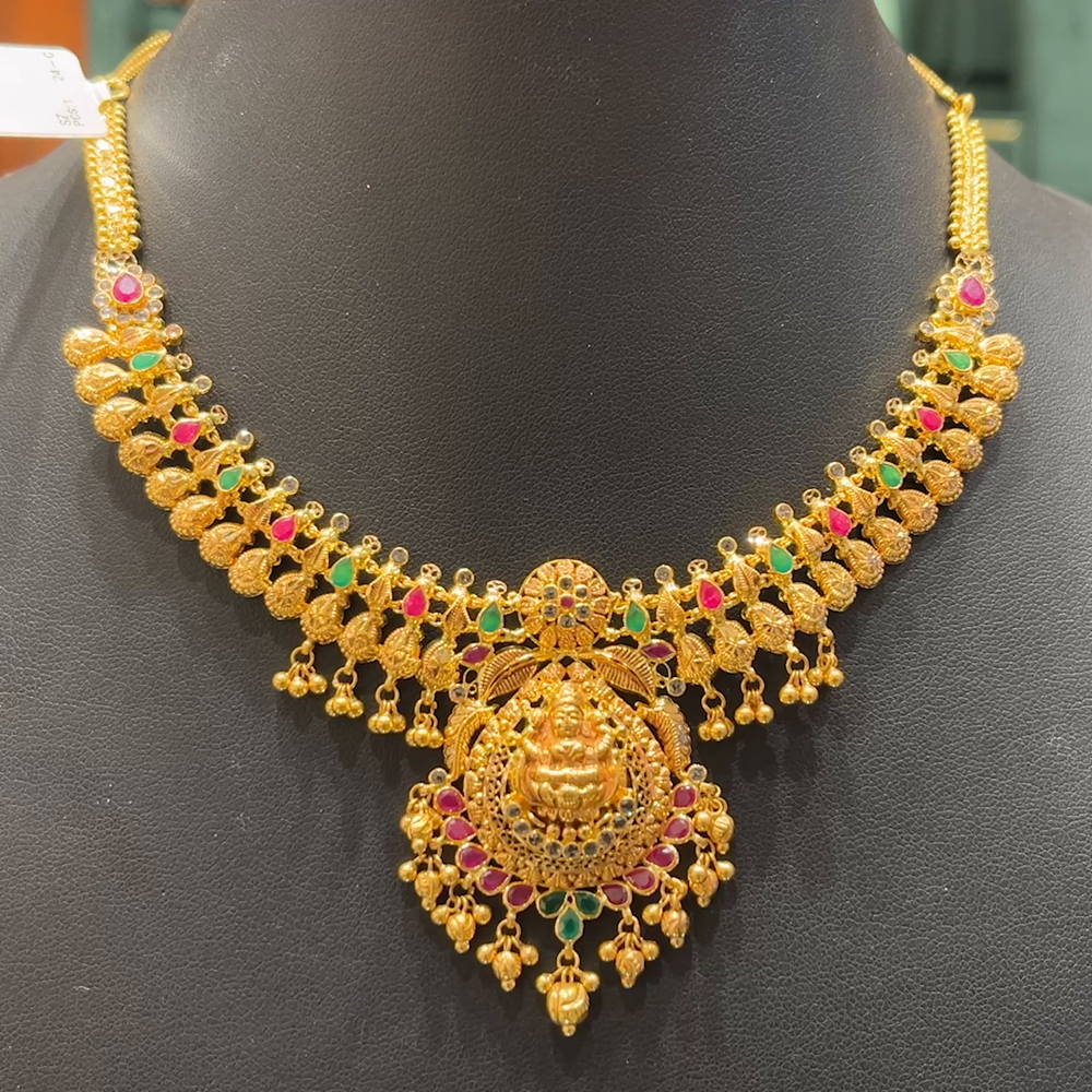 Chennai Shopping Mall 21.81gms NECKLACE 22K Antique