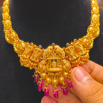 SOUTH INDIA 25.95gms NECKLACE 22K Yellow Gold