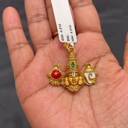 Anu Jewellers 4.01gms Pendent 22K Yellow Gold