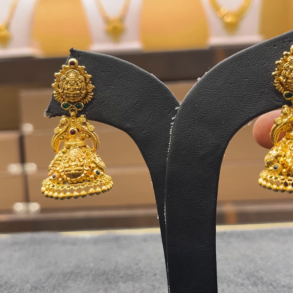 CHANDANA Brothers 11.7gms EARRINGS 22K Yellow Gold