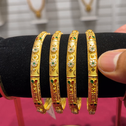 SOUTH INDIA 42.335gms BANGLES 22K Yellow Gold