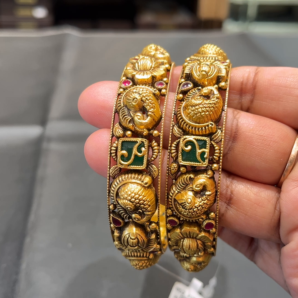 SOUTH INDIA 34.858gms BANGLES 22K Yellow Gold