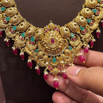 SwarnaKanchi 52.749gms HARAMS 22K Yellow Gold