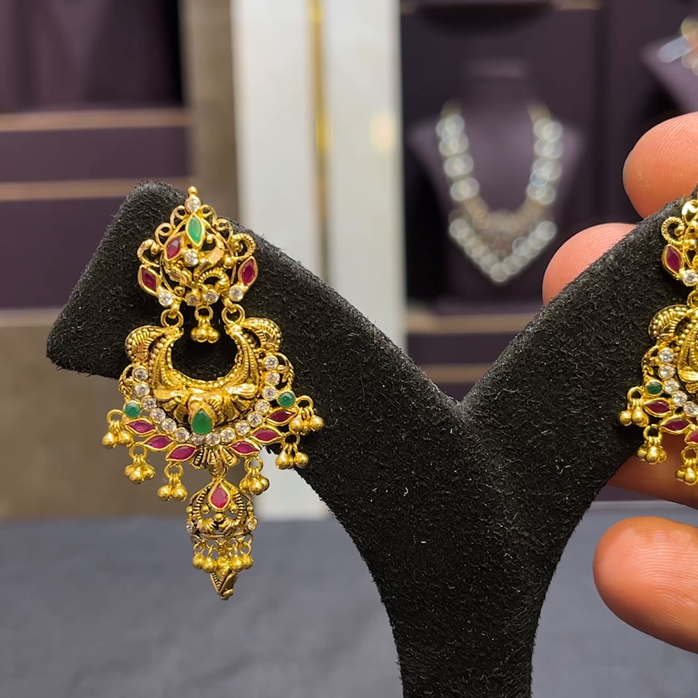 CMR 13.097gms EARRINGS 22K Yellow Gold