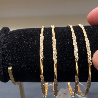 Anu Jewellers 21.68gms BANGLES 22K Yellow Gold