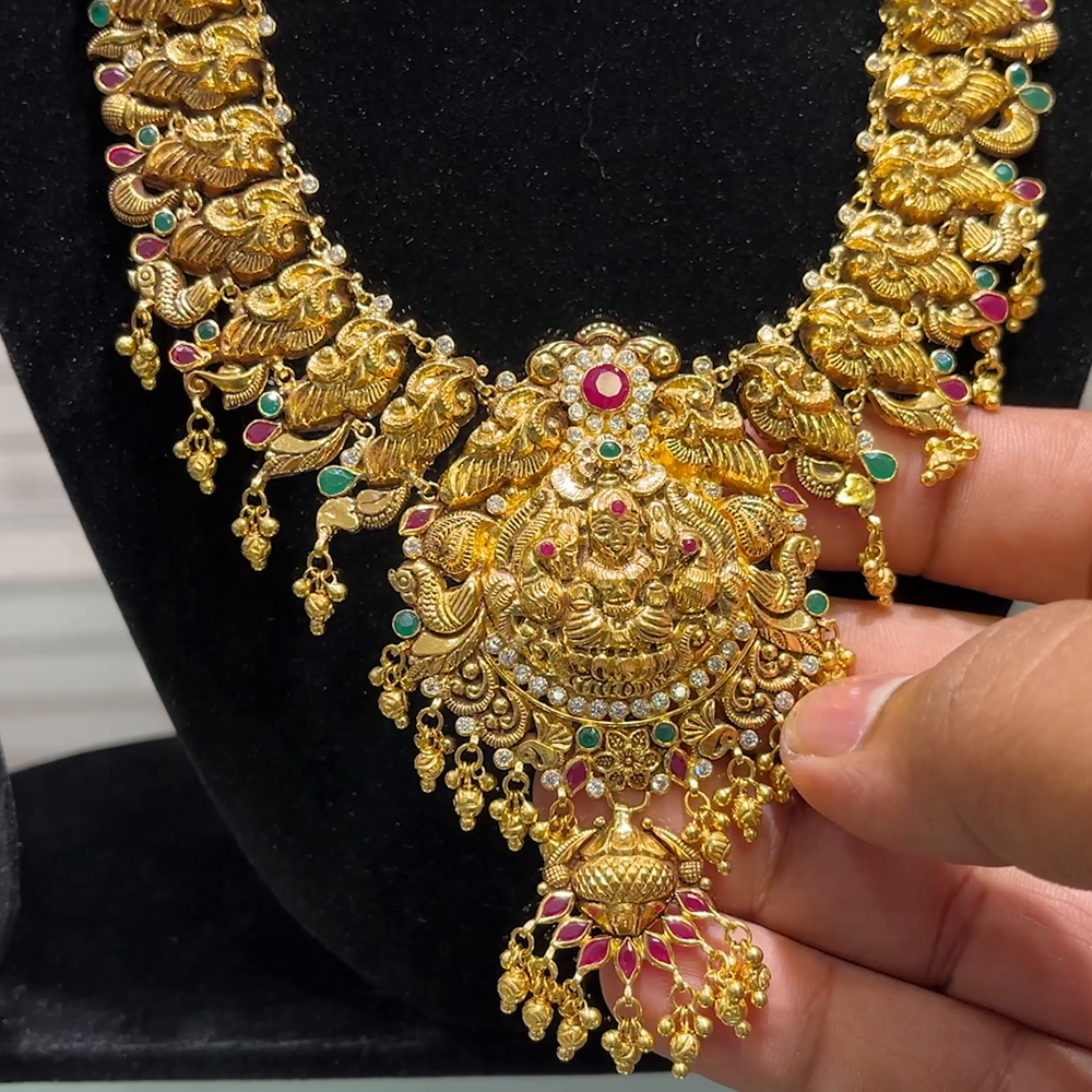 SOUTH INDIA 50.3gms HARAMS 22K Yellow Gold