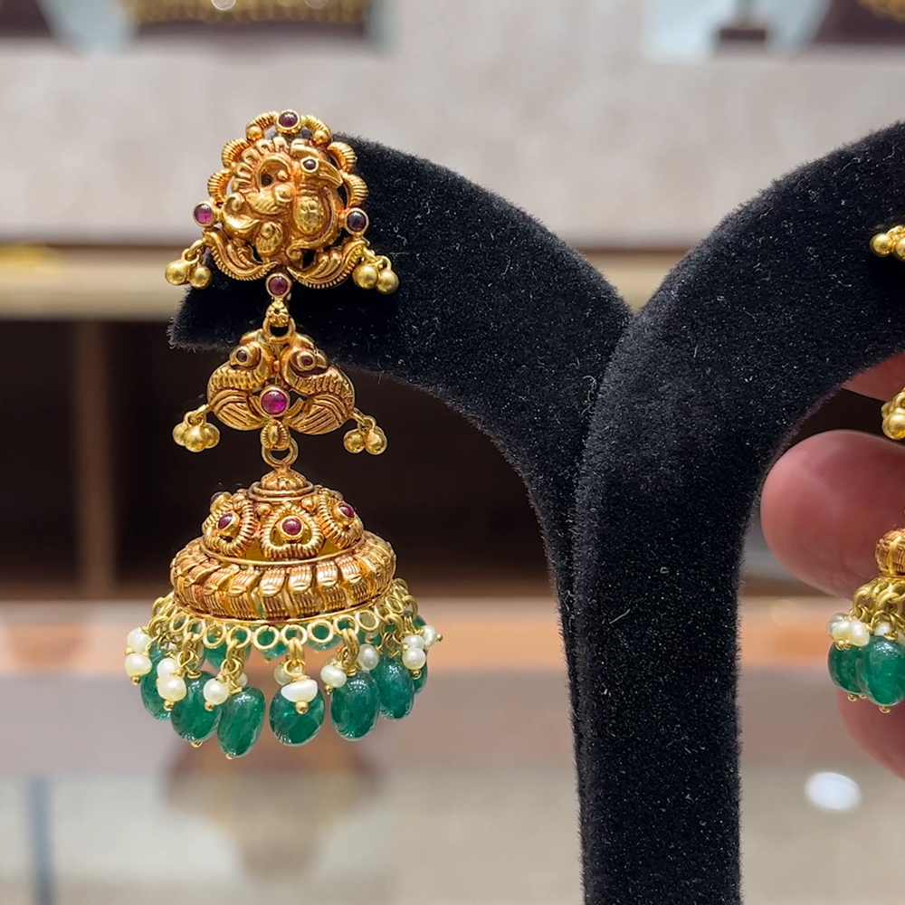 Chennai Shopping Mall 27.09gms EARRINGS 22K Yellow Gold