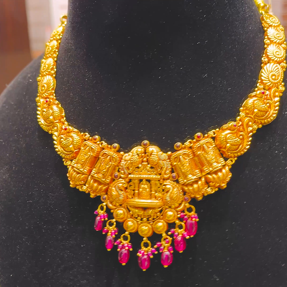 SOUTH INDIA 25.95gms NECKLACE 22K Yellow Gold