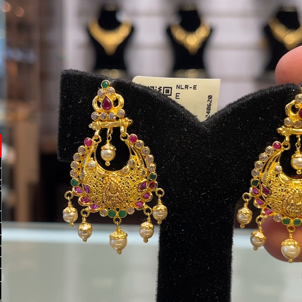 SOUTH INDIA 9.712gms EARRINGS 22K Yellow Gold