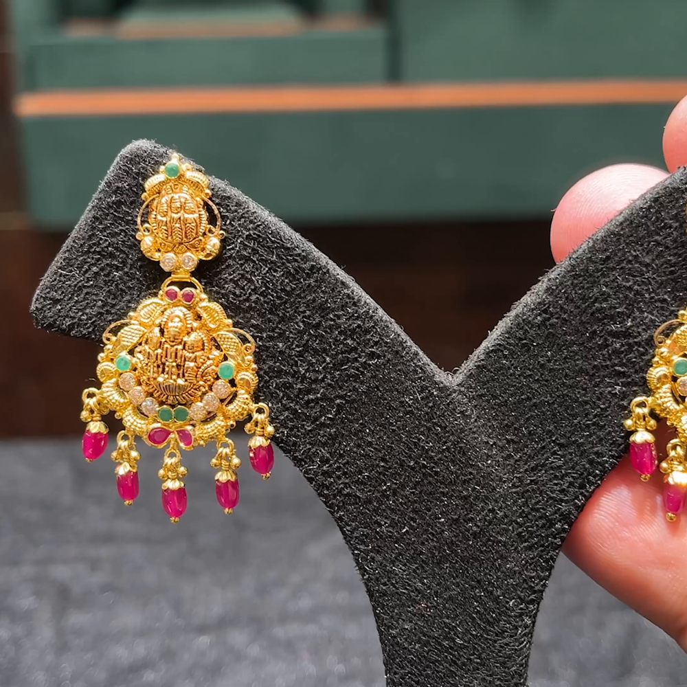 CMR 7.69gms EARRINGS 22K Yellow Gold