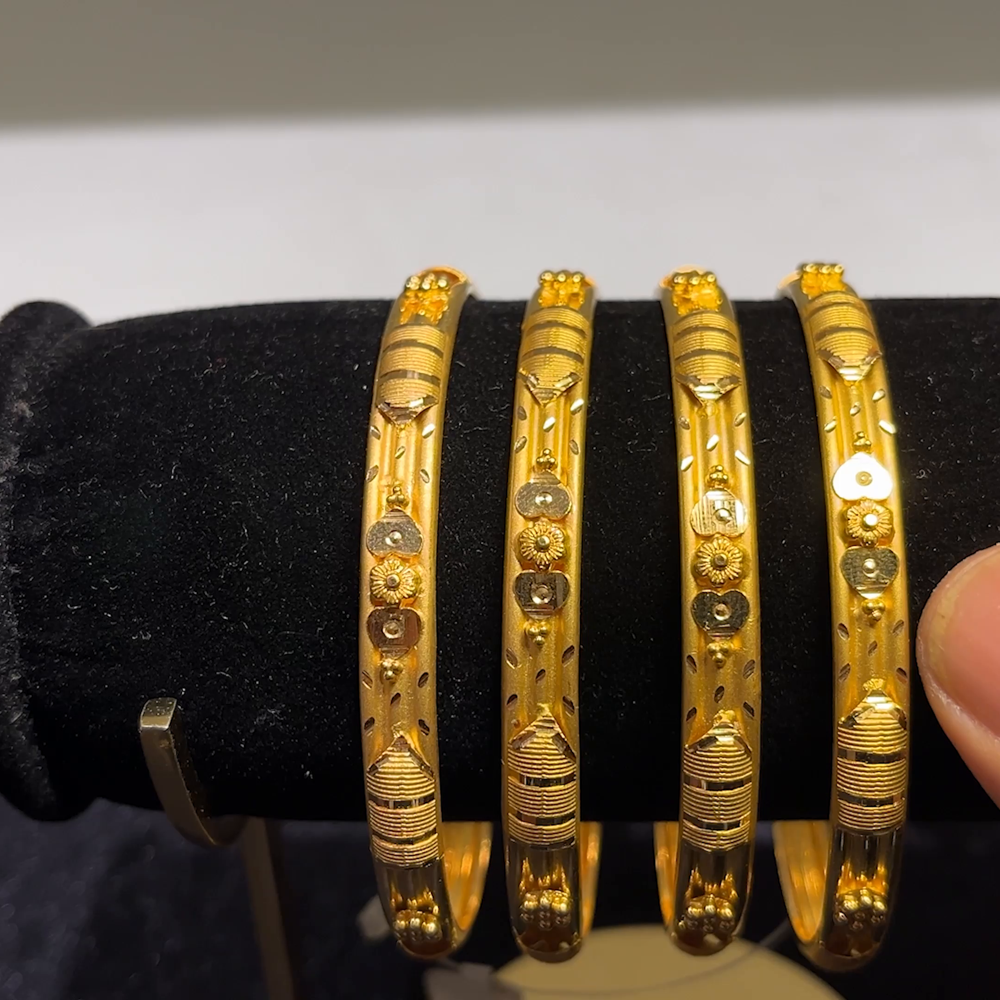 CMR 42.695gms BANGLES 22K Yellow Gold