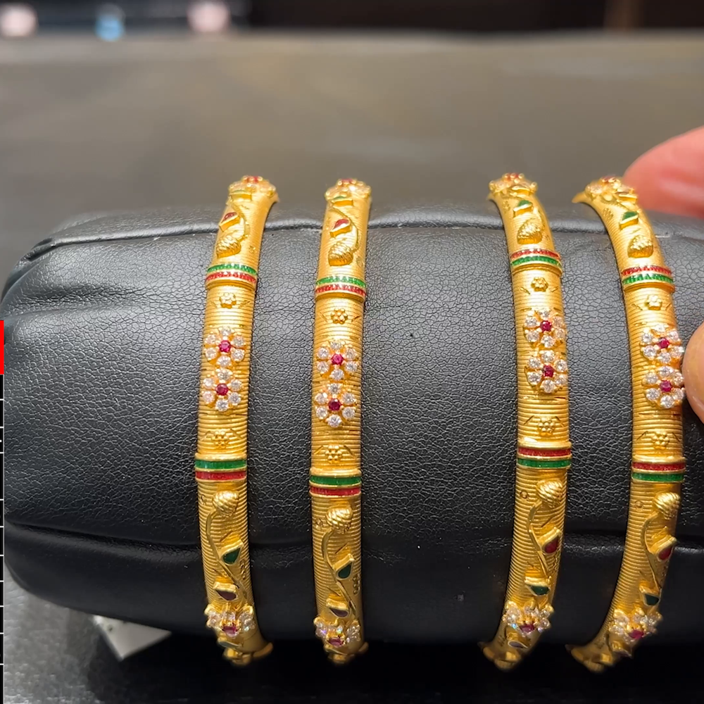 SOUTH INDIA 42.962gms BANGLES 22K Yellow Gold