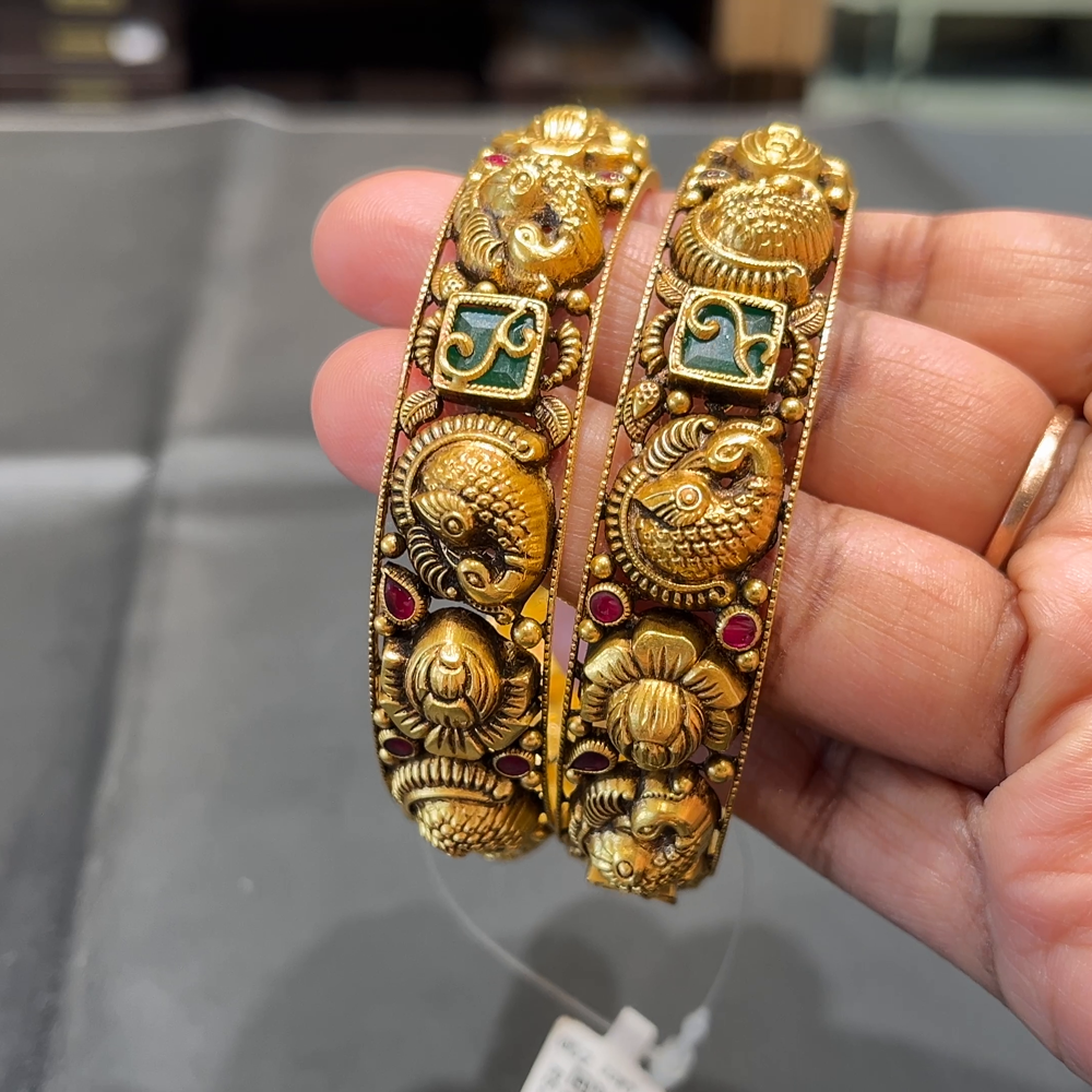 SOUTH INDIA 34.858gms BANGLES 22K Yellow Gold