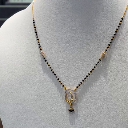 Anu Jewellers 4.761gms SHORT BLACK BEADS 22K Yellow Gold