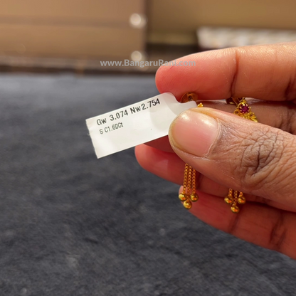 [make to order] 2.754gms EARRINGS 22K