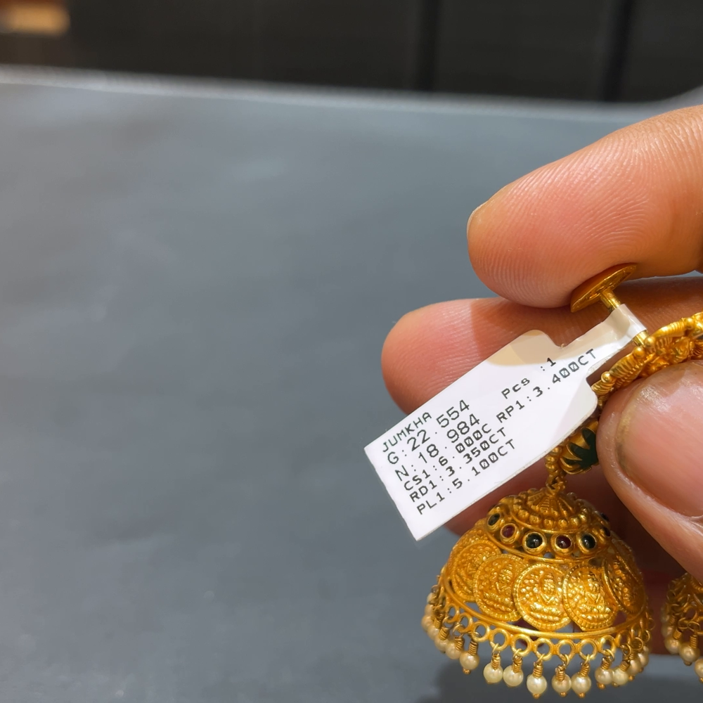 [make to order] 18.984gms EARRINGS 22K