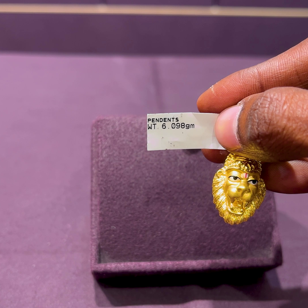 CMR 6.098gms Pendent 22K Yellow Gold