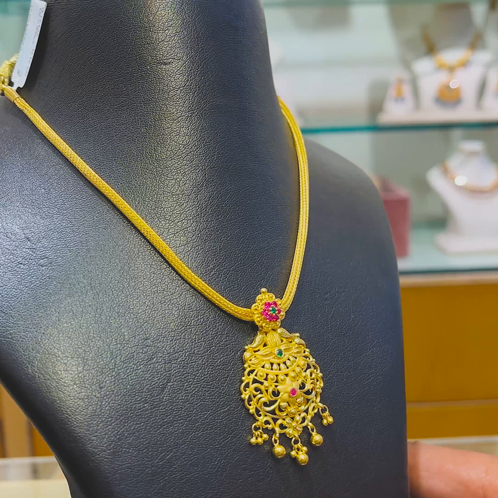 Anu Jewellers 12.462gms NECKLACE 22K Yellow Gold