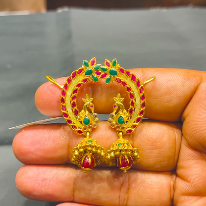 SOUTH INDIA 11.398gms EARRINGS 22K Yellow Gold