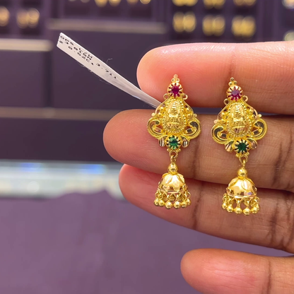 CMR 3.711gms EARRINGS 22K Yellow Gold