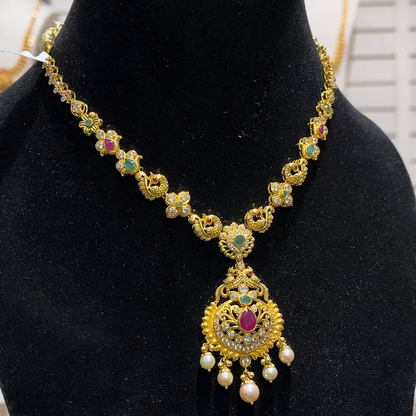 SOUTH INDIA 27.62gms NECKLACE 22K Yellow Gold