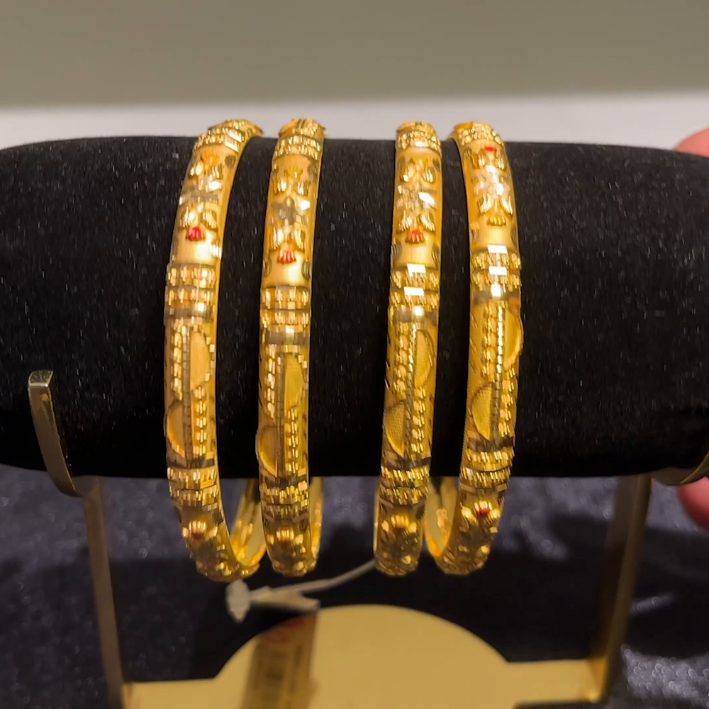 CMR 42.41gms BANGLES 22K Yellow Gold