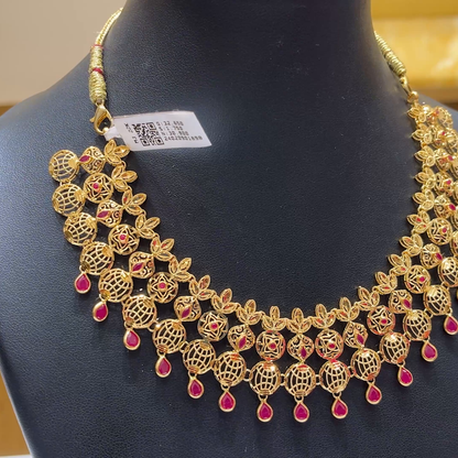 MUKUNDA JEWELLERS 30.9gms NECKLACE 22K Nakshi