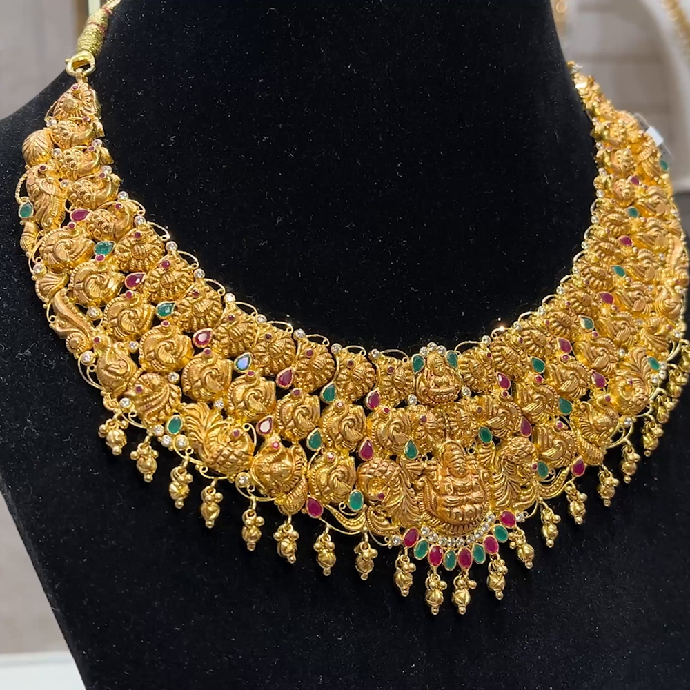 SOUTH INDIA 59.005gms NECKLACE 22K Yellow Gold