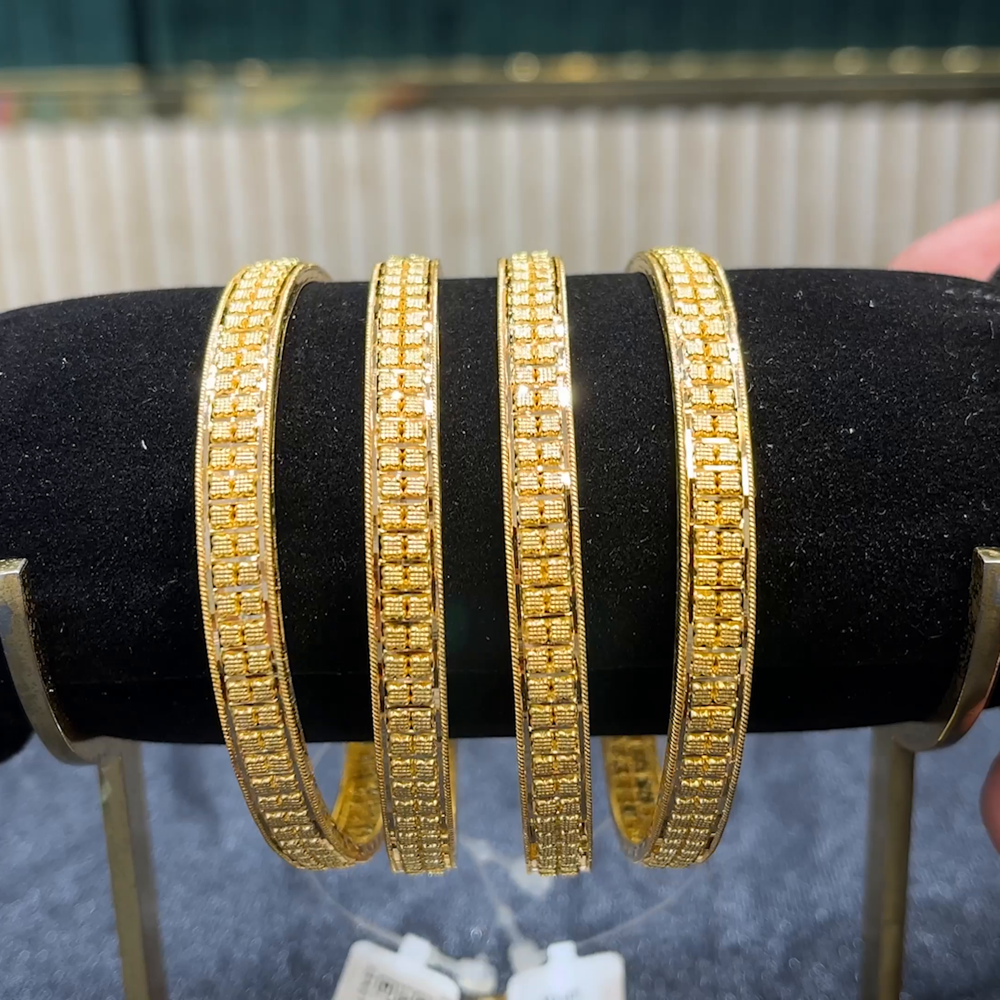 Kriya Jewellers 24.445gms BANGLES 22K Yellow Gold