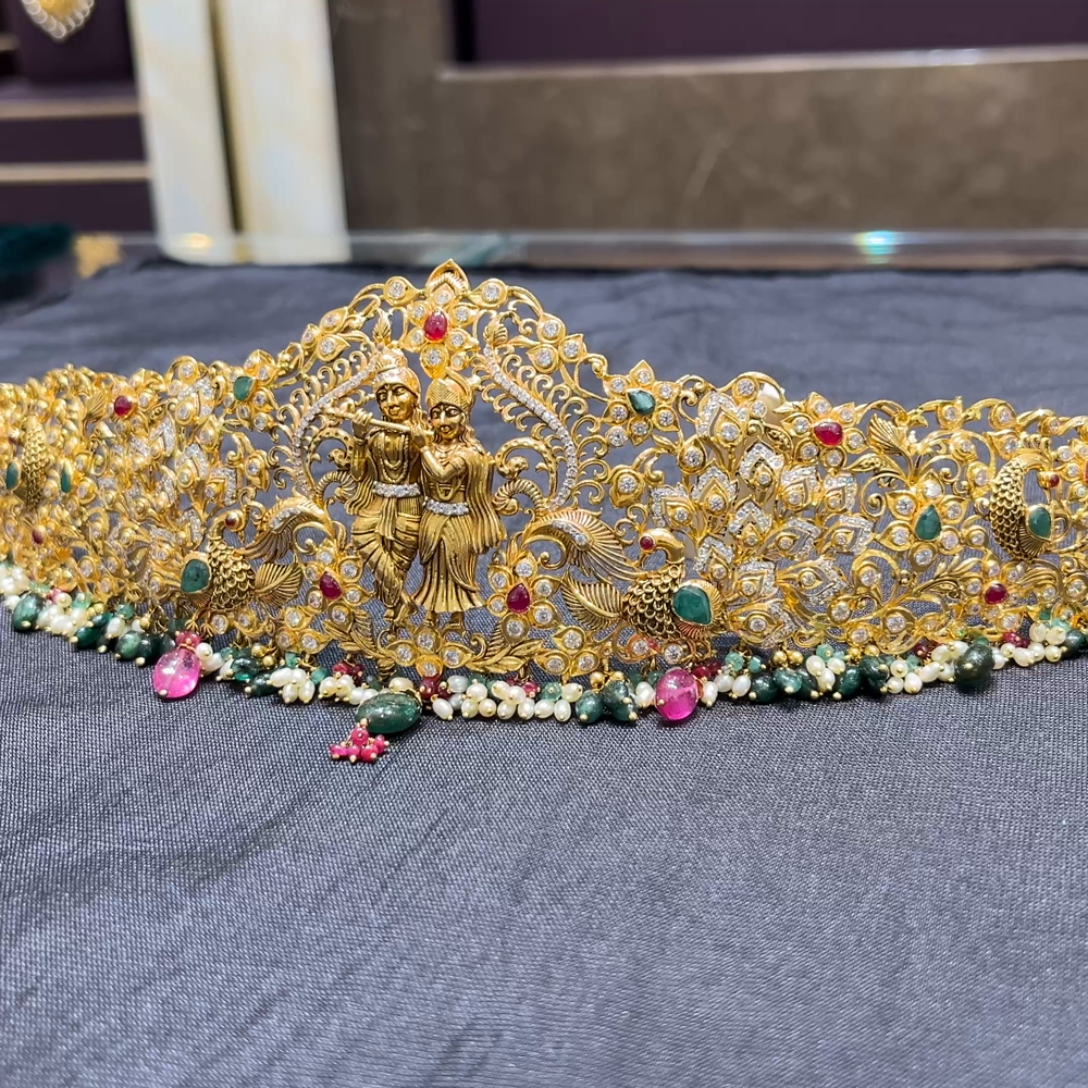 CMR 120.374gms VADDANAM 22K Nakshi