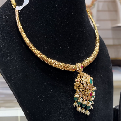 SOUTH INDIA 27.611gms NECKLACE 22K Yellow Gold