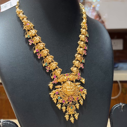 MUKUNDA JEWELLERS 33.744gms NECKLACE 22K Nakshi