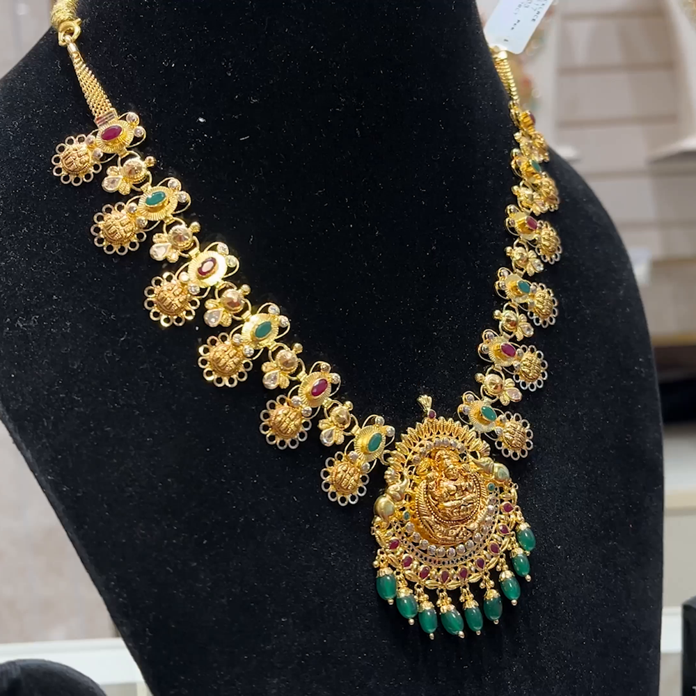 SOUTH INDIA 29.203gms NECKLACE 22K Yellow Gold