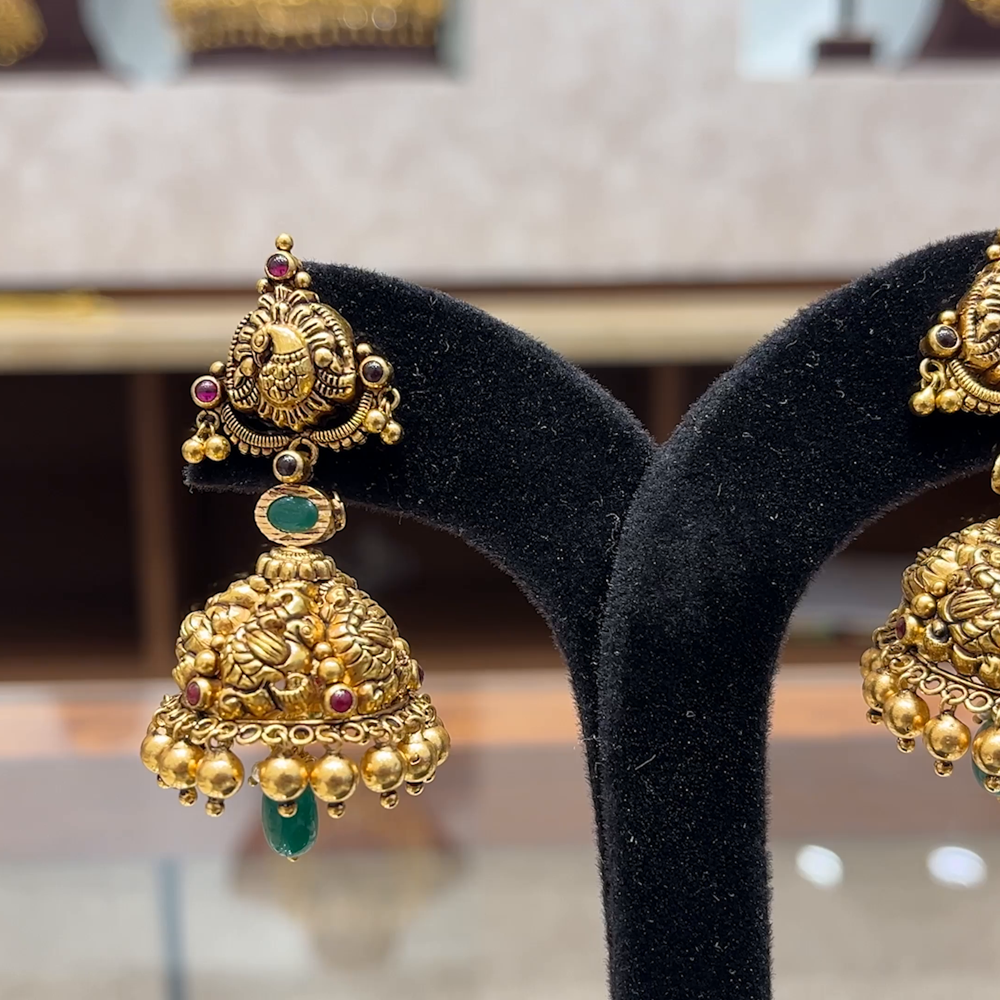 Chennai Shopping Mall 20.573gms EARRINGS 22K Yellow Gold