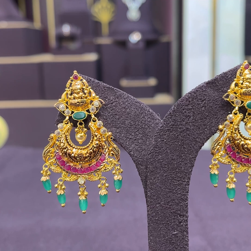 CMR 9.682gms EARRINGS 22K Yellow Gold