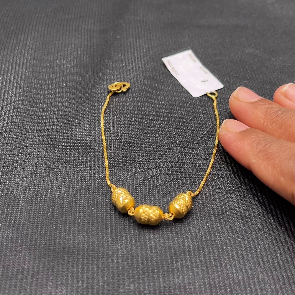 Anu Jewellers 3.5gms Bracelets 22K Yellow Gold