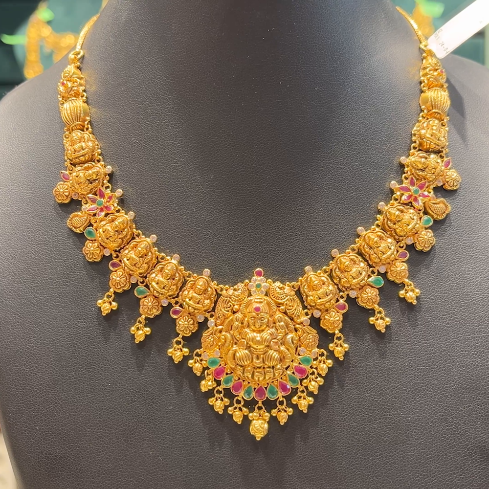 Chennai Shopping Mall 21.996gms NECKLACE 22K Antique