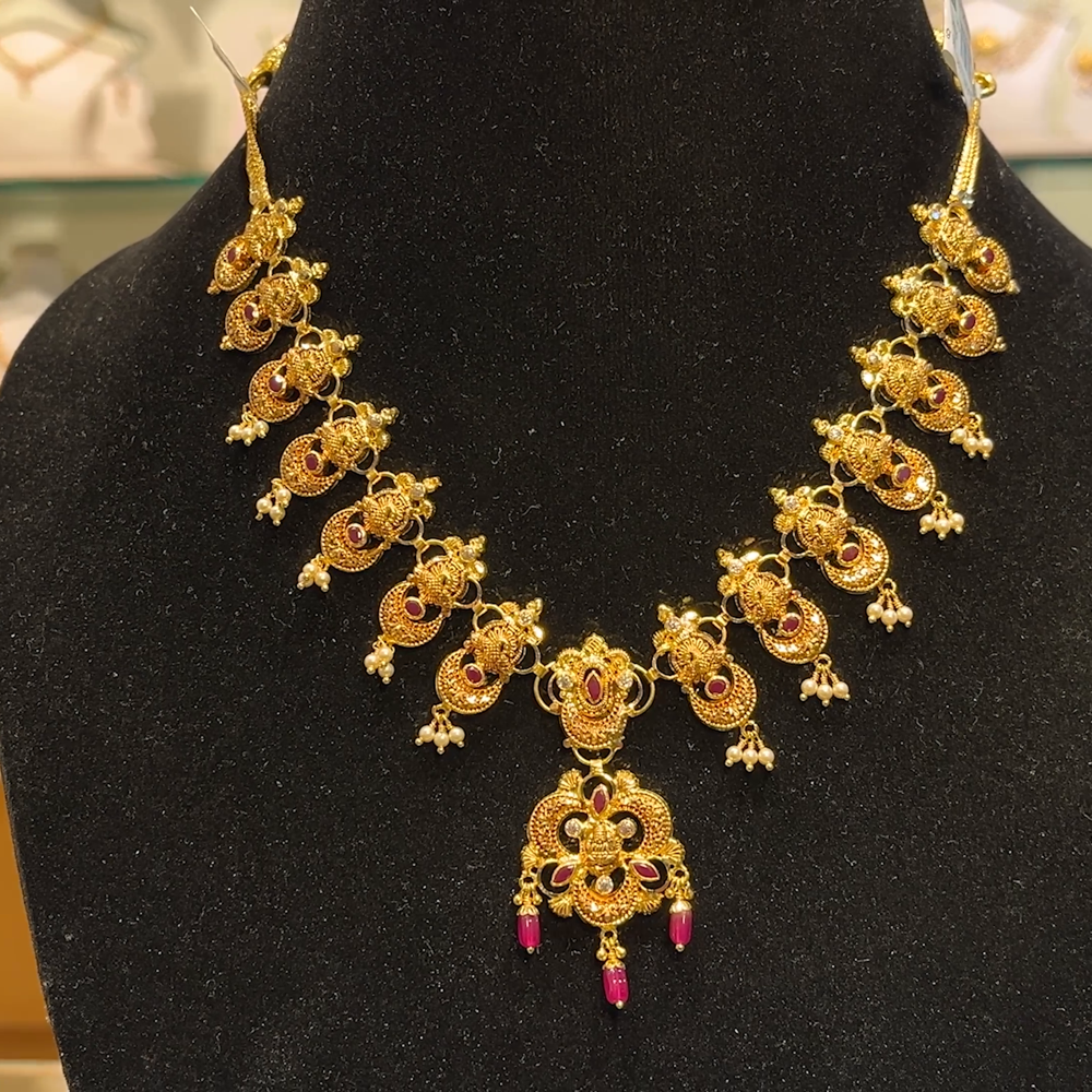 Anu Jewellers 16.586gms NECKLACE 22K Yellow Gold