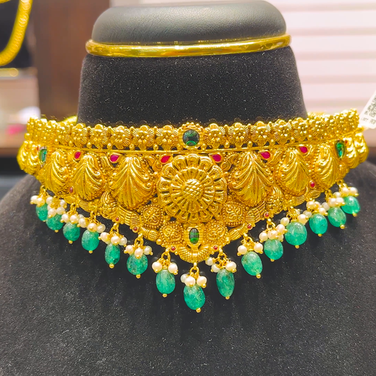 SOUTH INDIA 25.858gms NECKLACE 22K Yellow Gold