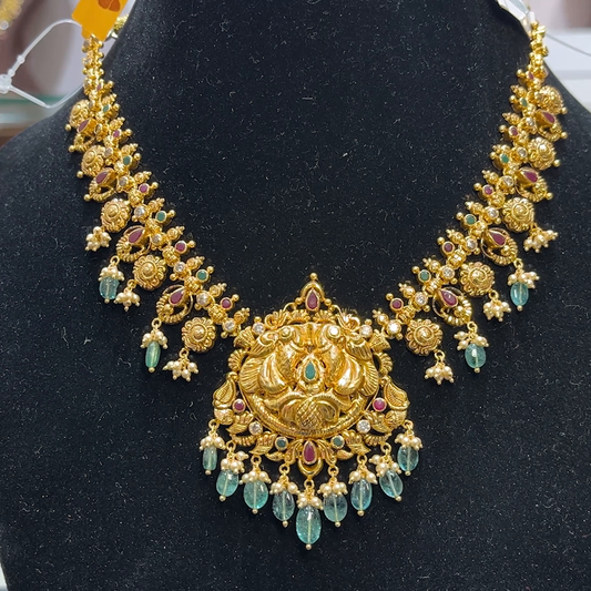 SwarnaKanchi 22.915gms NECKLACE 22K Yellow Gold