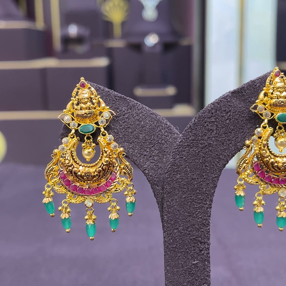 CMR 9.682gms EARRINGS 22K Yellow Gold