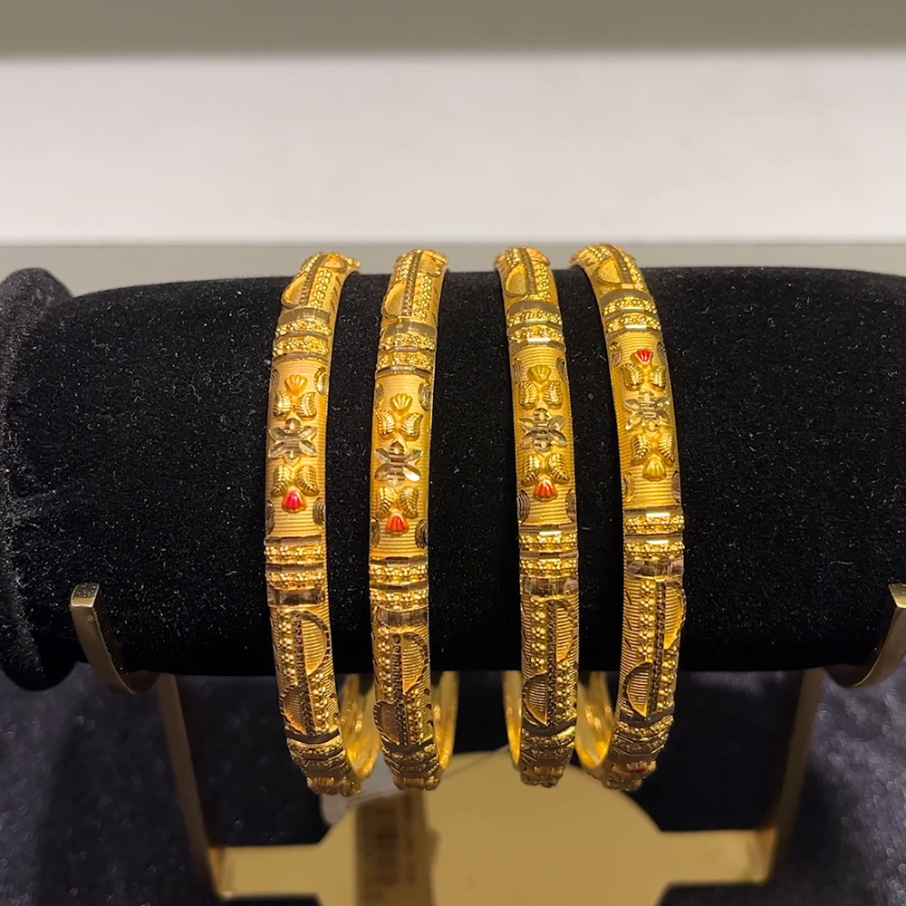 CMR 42.41gms BANGLES 22K Yellow Gold