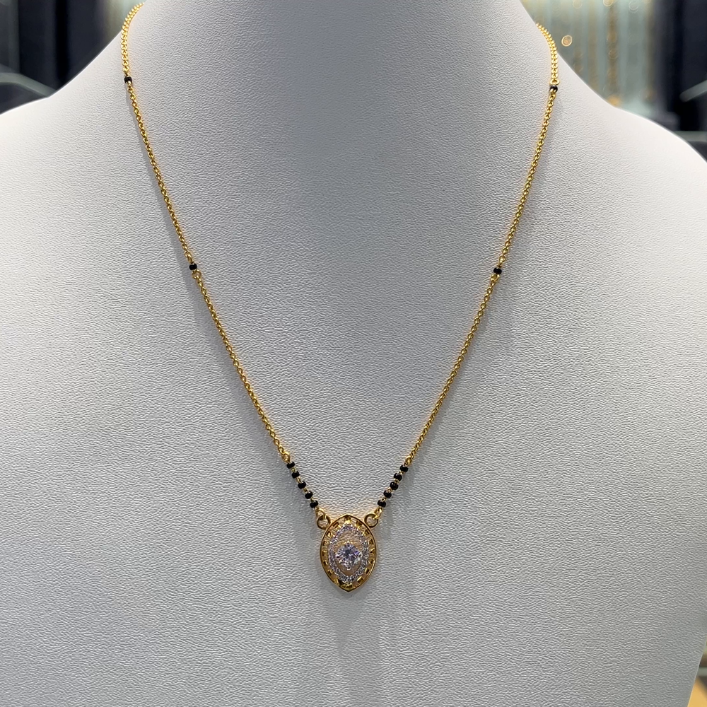 Anu Jewellers 5.24gms SHORT BLACK BEADS 22K Yellow Gold