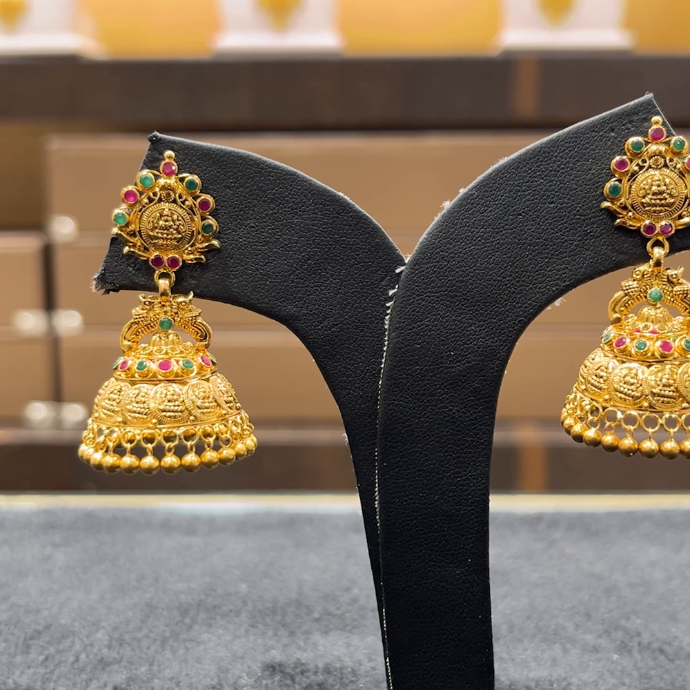 CHANDANA Brothers 15.62gms EARRINGS 22K Yellow Gold