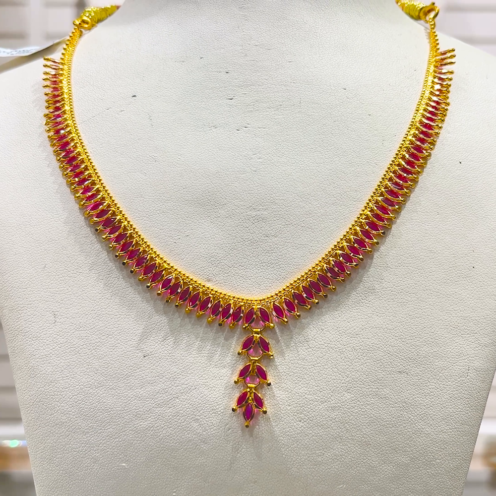 SOUTH INDIA 13.576gms NECKLACE 22K Yellow Gold