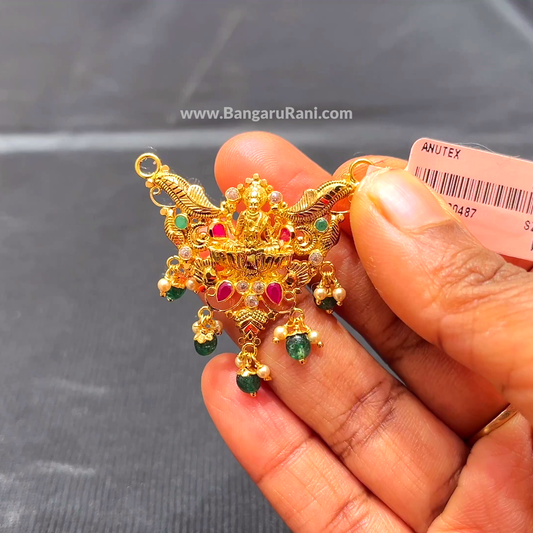 Anu Jewellers 4.565gms Pendent 22K Yellow Gold