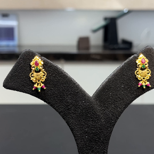 MUKUNDA JEWELLERS 3.691gms EARRINGS 22K Yellow Gold