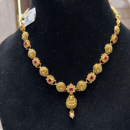 SOUTH INDIA 12.33gms NECKLACE 22K Yellow Gold