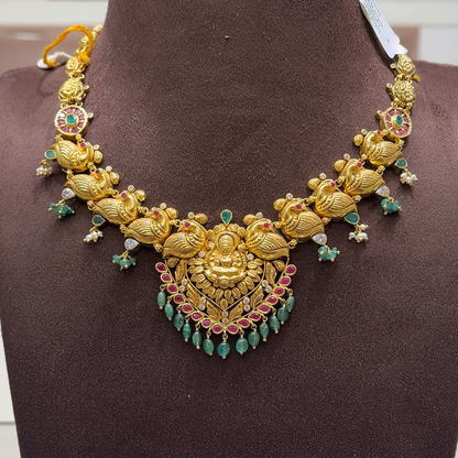 SwarnaKanchi 25.307gms NECKLACE 22K Yellow Gold